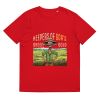 Unisex Organic Cotton T Shirt Red Front 65239e2ae5b99.jpg