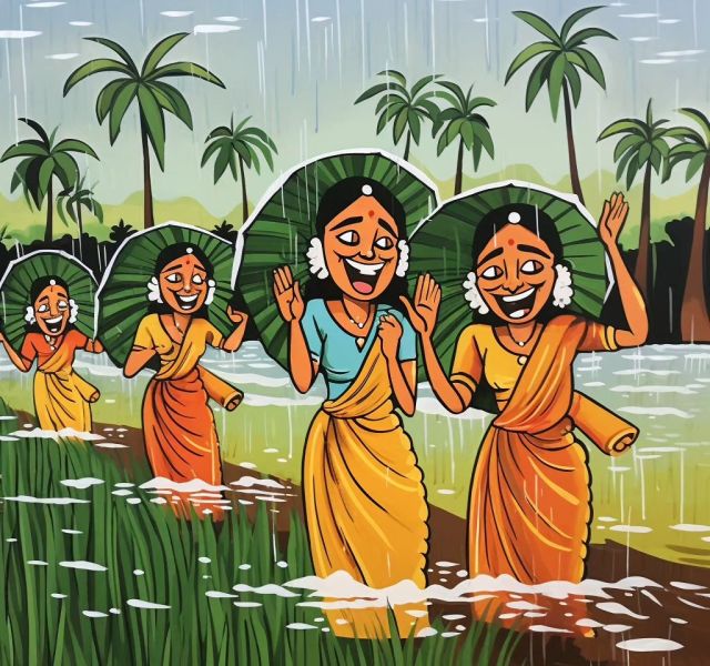 Monsoon Hues And Goa's Paddy Crews