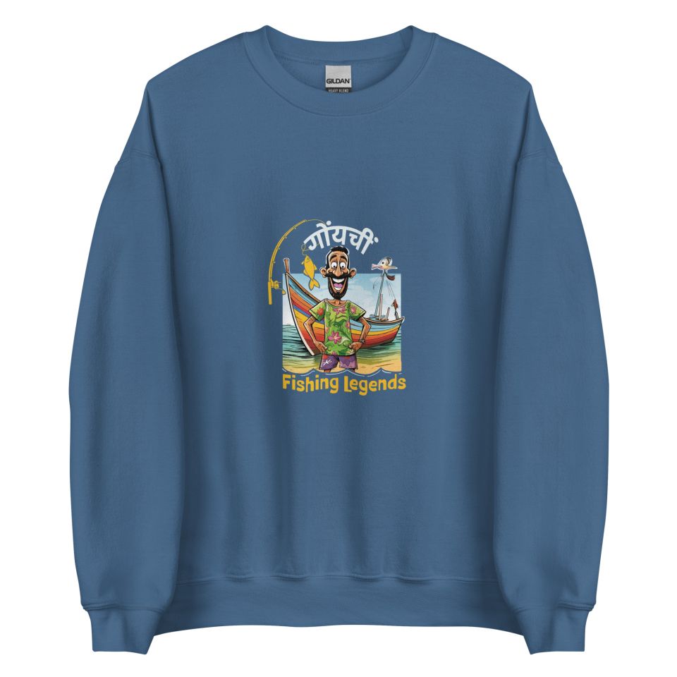 Unisex Crew Neck Sweatshirt Indigo Blue Front 653e8942f3f8b.jpg