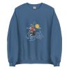 Unisex Crew Neck Sweatshirt Indigo Blue Front 653e8a71659f3.jpg
