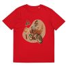 Unisex Organic Cotton T Shirt Red Front 65239bcf39f80.jpg