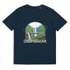 Unisex Organic Cotton T Shirt French Navy Front 651f9de8cdef5.jpg