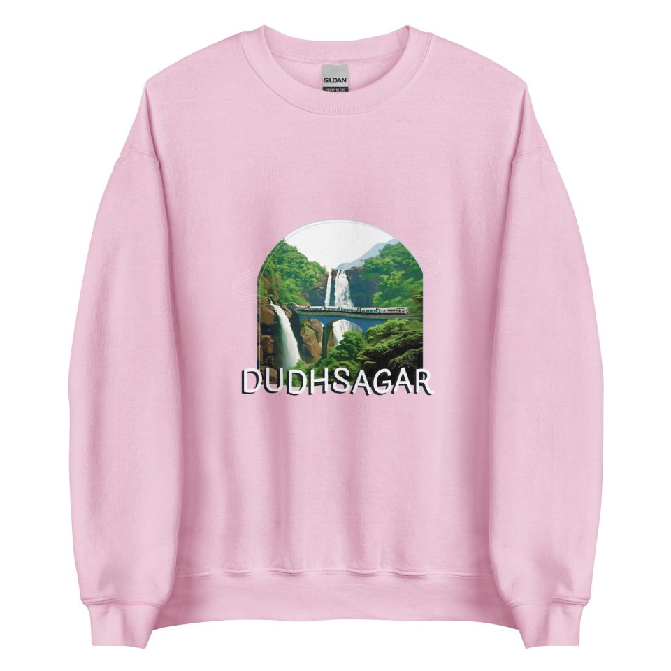 Unisex Crew Neck Sweatshirt Light Pink Front 653cb698bc946.jpg