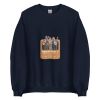 Unisex Crew Neck Sweatshirt Navy Front 654de8ce8b676.jpg