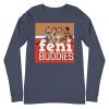 Unisex Long Sleeve Tee Heather Navy Front 65093108dfed7.jpg