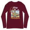 Unisex Long Sleeve Tee Maroon Front 650815619fbd5.jpg