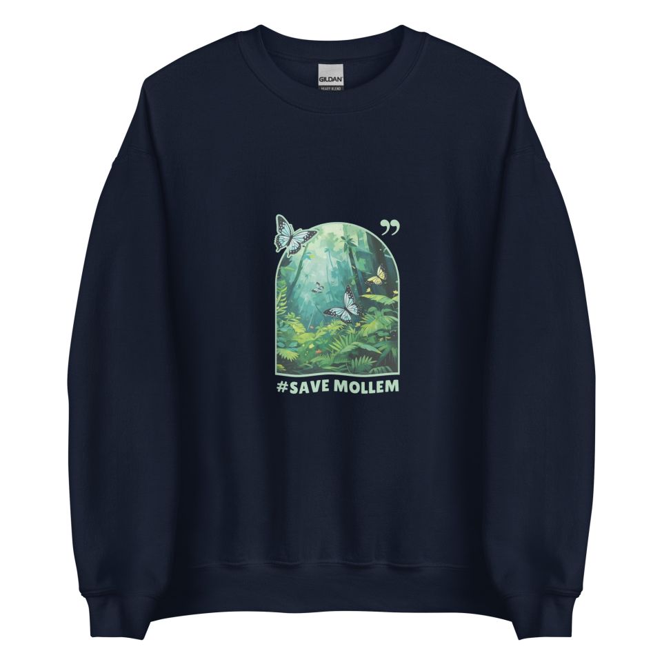 Unisex Crew Neck Sweatshirt Navy Front 654dff041d283.jpg