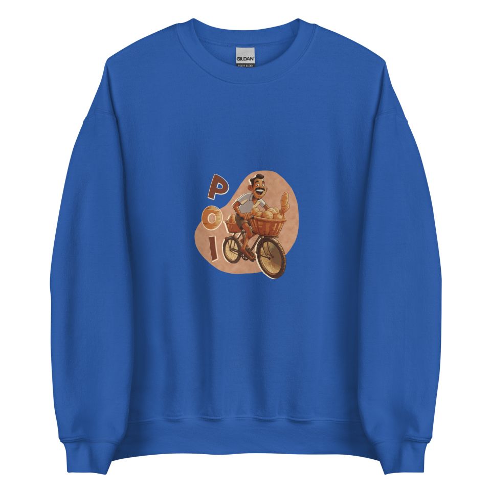 Unisex Crew Neck Sweatshirt Royal Front 653e8b0fdcbb0.jpg