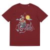 Unisex Organic Cotton T Shirt Burgundy Front 65239b2491d22.jpg