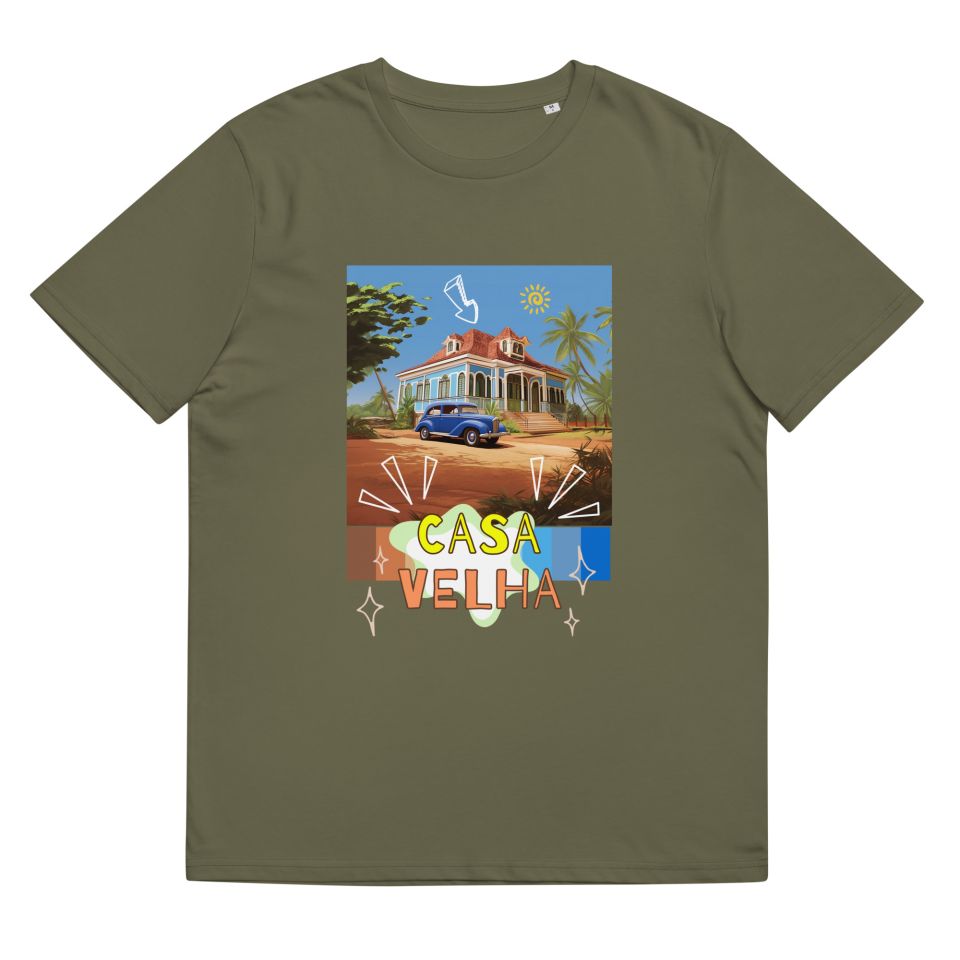 Unisex Organic Cotton T Shirt Khaki Front 65239f99e7c67.jpg