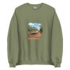 Unisex Crew Neck Sweatshirt Military Green Front 654e030b1d057.jpg