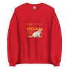 Unisex Crew Neck Sweatshirt Red Front 654e0398cc58c.jpg