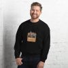 Unisex Crew Neck Sweatshirt Black Front 654de8ce8aec5.jpg