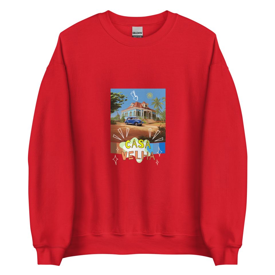 Unisex Crew Neck Sweatshirt Red Front 653e9011a5e7e.jpg