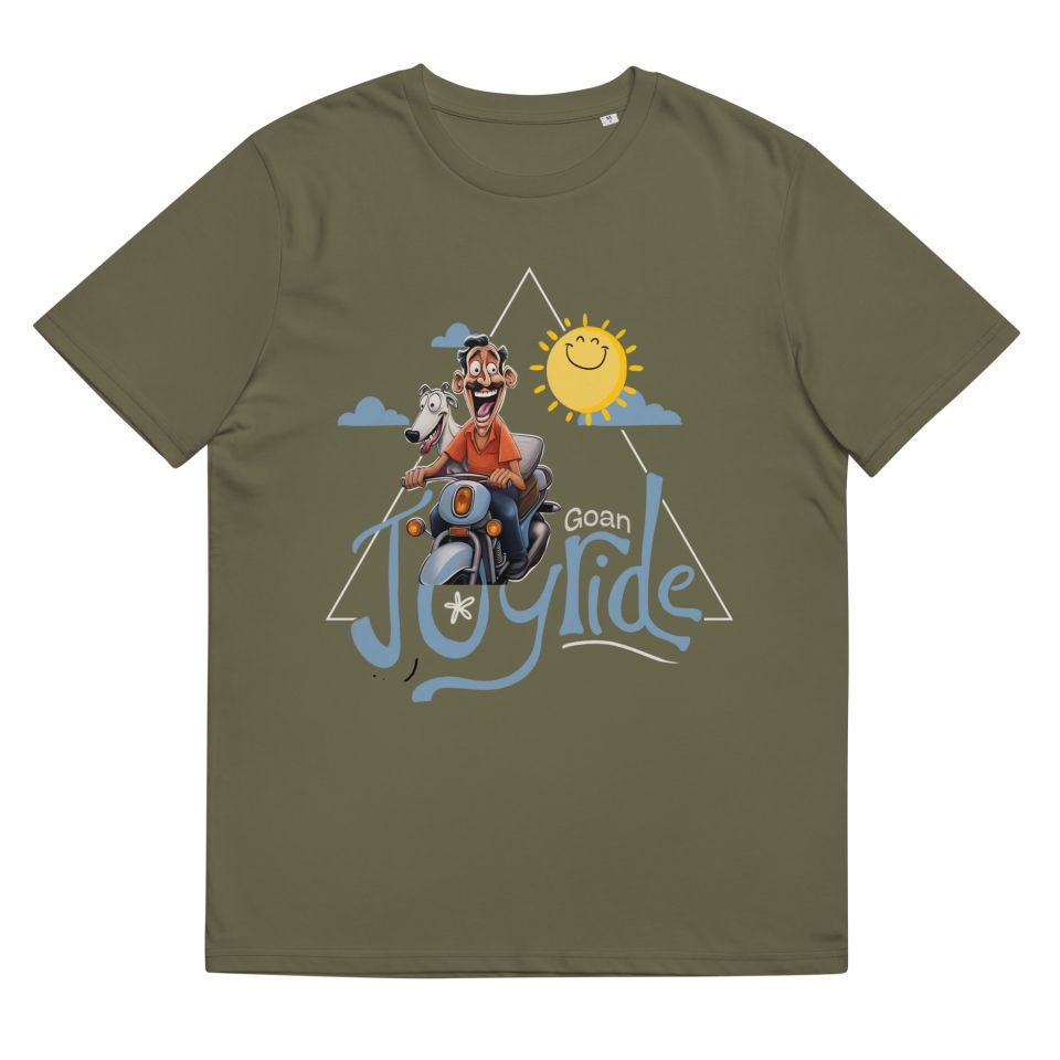 Unisex Organic Cotton T Shirt Khaki Front 65239b24943c6.jpg