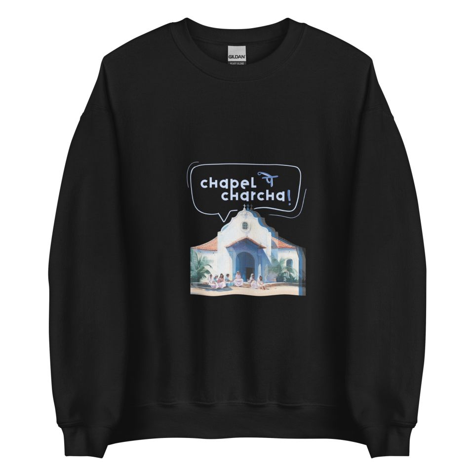 Unisex Crew Neck Sweatshirt Black Front 653d45165faa8.jpg