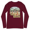 Unisex Long Sleeve Tee Maroon Front 6503efe259033.jpg