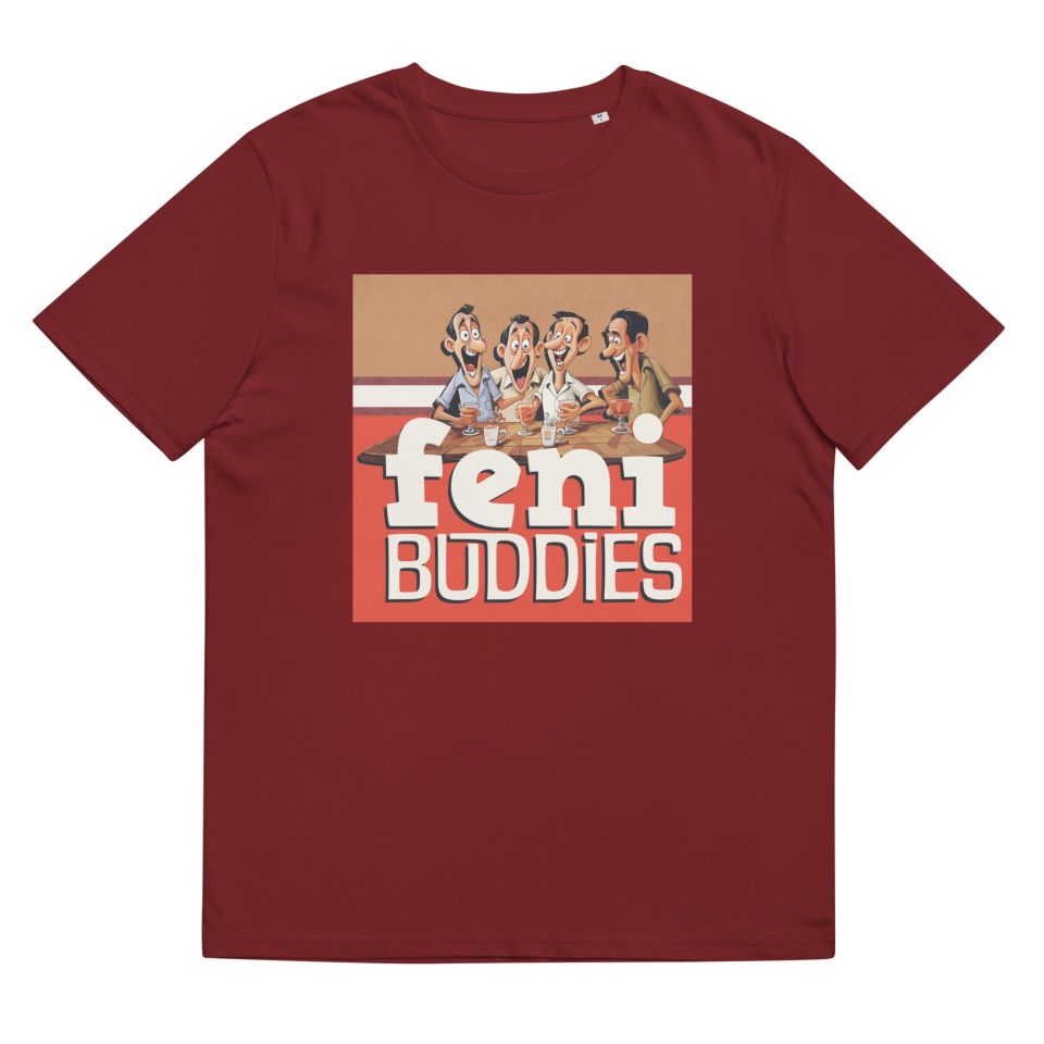 Unisex Organic Cotton T Shirt Burgundy Front 65239c2f90d53.jpg