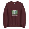 Unisex Crew Neck Sweatshirt Maroon Front 654df0c45e2d0.jpg