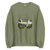 Unisex Crew Neck Sweatshirt Military Green Front 653d45bc0bafe.jpg
