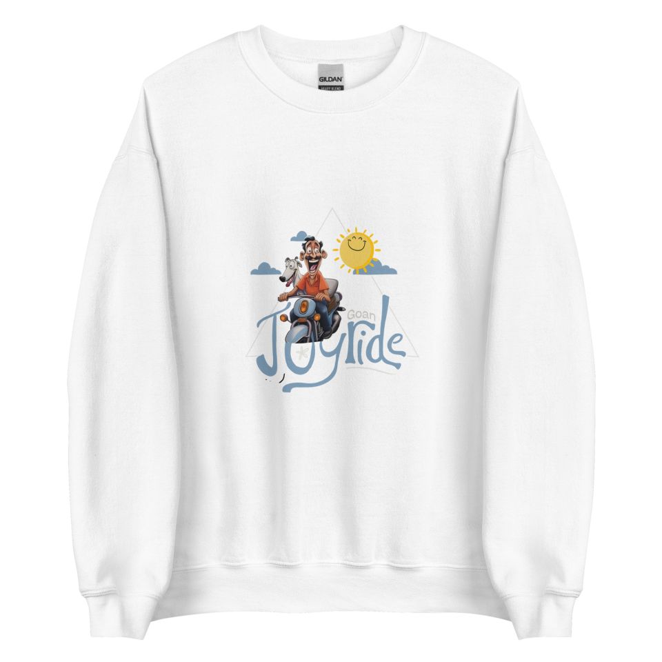 Unisex Crew Neck Sweatshirt White Front 653e8a716df61.jpg