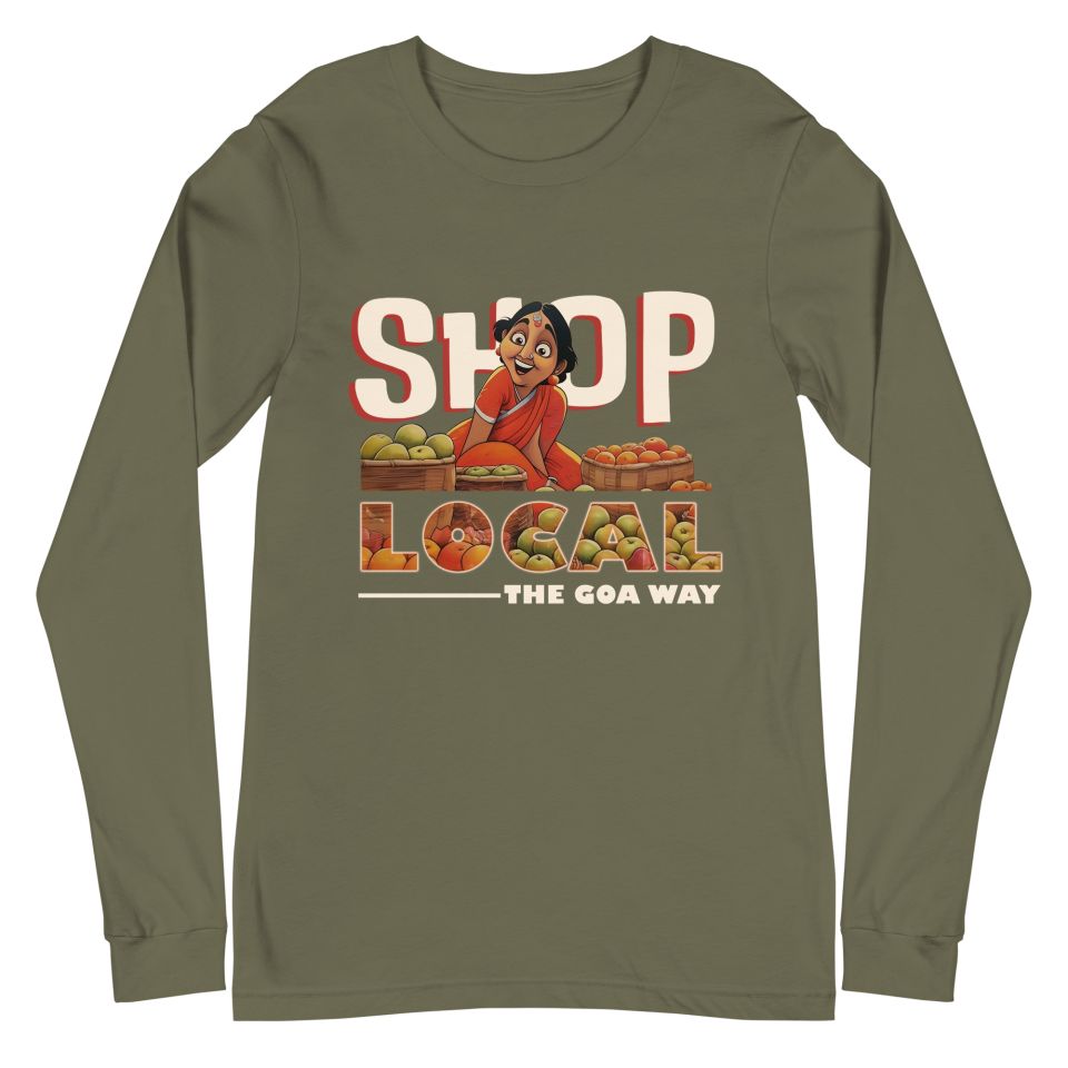 Unisex Long Sleeve Tee Military Green Front 6503f1342451b.jpg