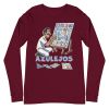 Unisex Long Sleeve Tee Maroon Front 6503ebf0eb749.jpg