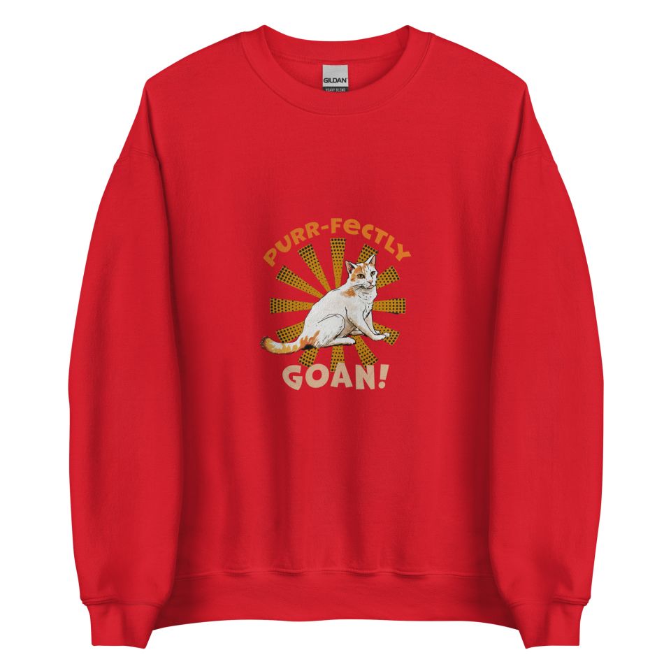 Unisex Crew Neck Sweatshirt Red Front 653e8d58a0960.jpg