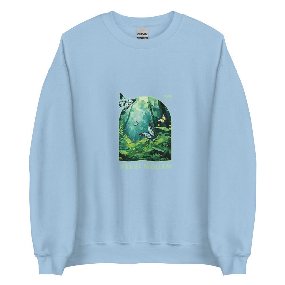 Unisex Crew Neck Sweatshirt Light Blue Front 654dff0423297.jpg