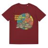 Unisex Organic Cotton T Shirt Burgundy Front 651c4449106f6.jpg
