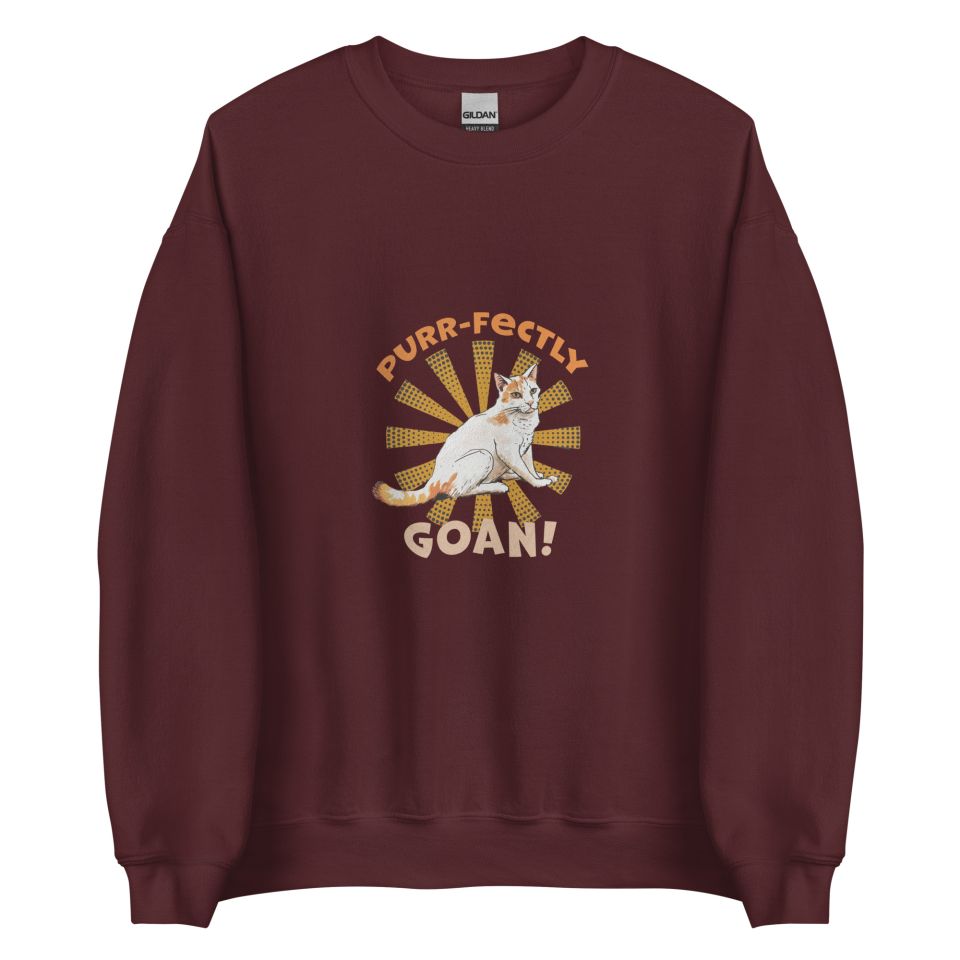 Unisex Crew Neck Sweatshirt Maroon Front 653e8d589fc16.jpg