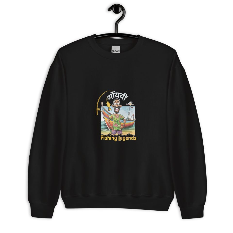 Unisex Crew Neck Sweatshirt Black Front 653e8942f00f7.jpg