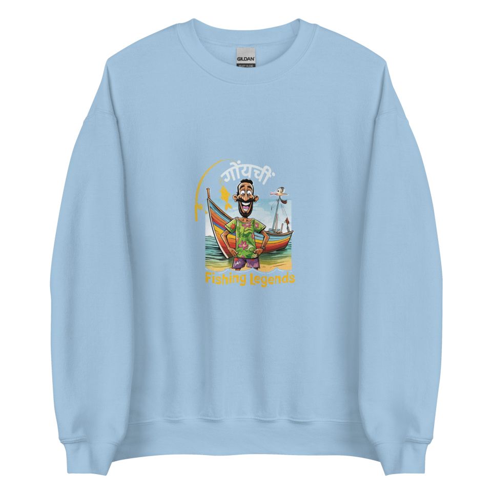 Unisex Crew Neck Sweatshirt Light Blue Front 653e894303199.jpg