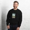 Unisex Crew Neck Sweatshirt Black Front 654de3fe9bb29.jpg