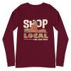 Unisex Long Sleeve Tee Maroon Front 6503f13422a23.jpg