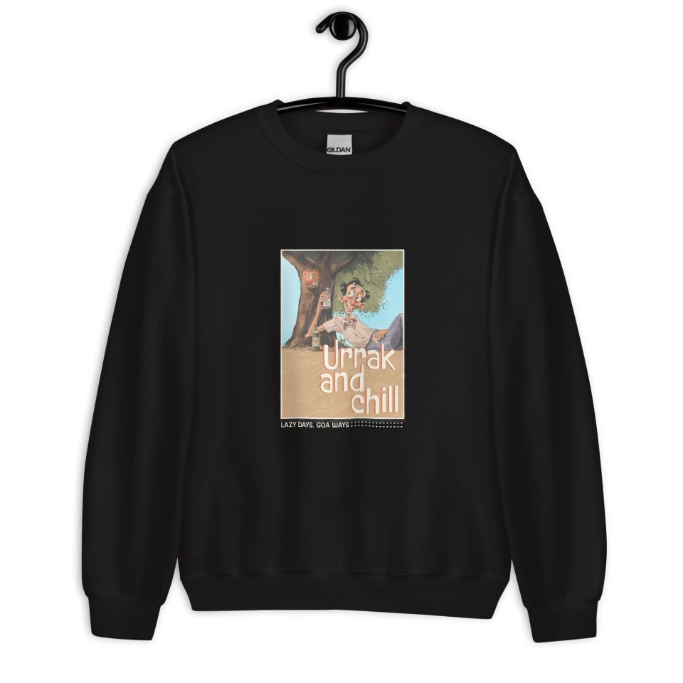 Unisex Crew Neck Sweatshirt Black Front 6538b72e90bee.jpg