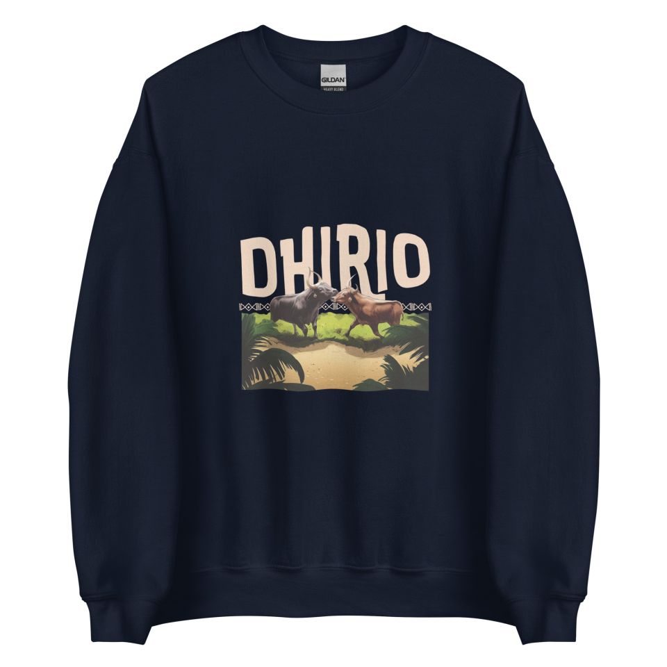 Unisex Crew Neck Sweatshirt Navy Front 6538e41b5e085.jpg