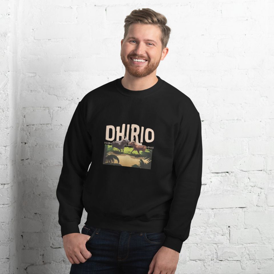 Unisex Crew Neck Sweatshirt Black Front 6538e41b5dc40.jpg