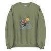 Unisex Crew Neck Sweatshirt Military Green Front 653e8a71669fe.jpg