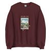 Unisex Crew Neck Sweatshirt Maroon Front 654de3fe9c971.jpg