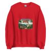 Unisex Crew Neck Sweatshirt Red Front 653d45bc095a6.jpg