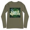Unisex Long Sleeve Tee Military Green Front 6503f0d0e373c.jpg