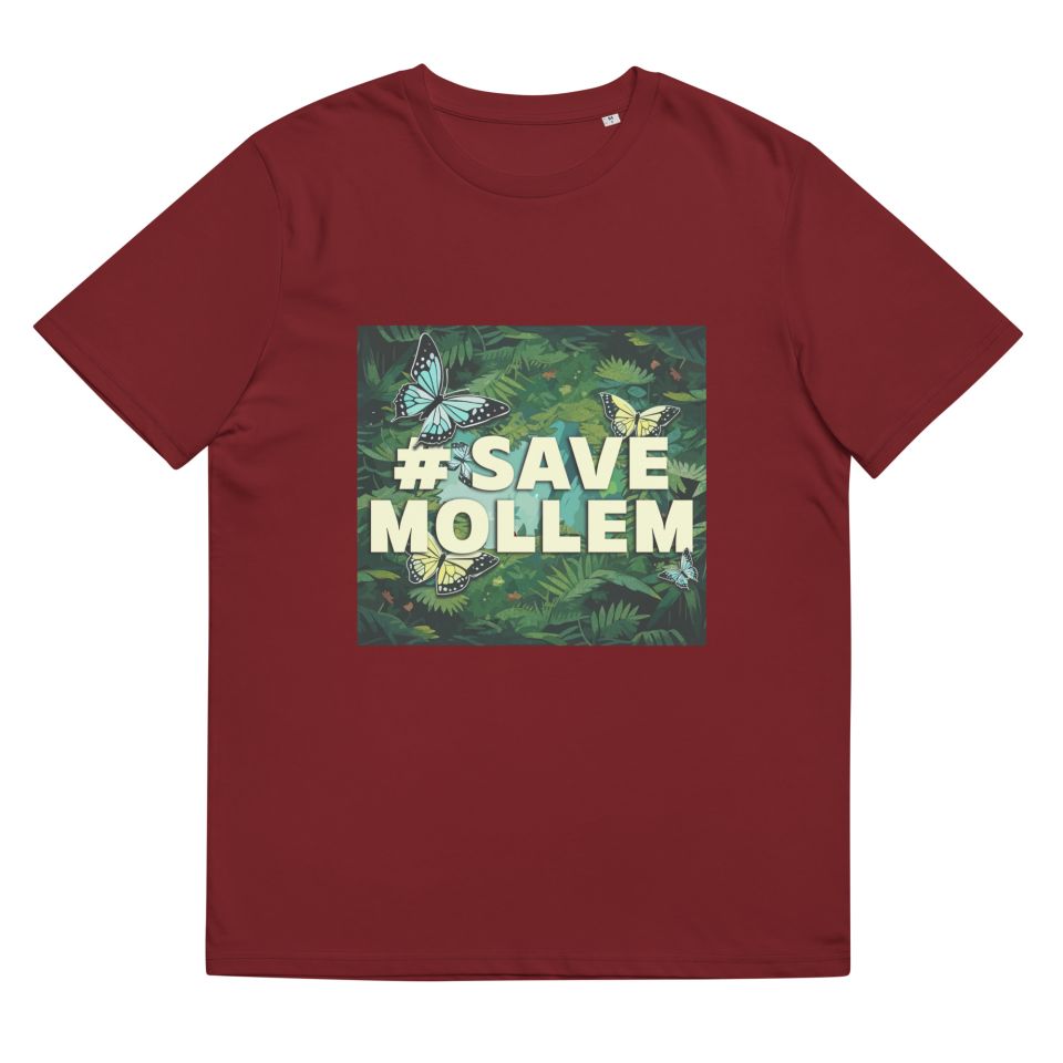 Unisex Organic Cotton T Shirt Burgundy Front 651f9e666bd23.jpg