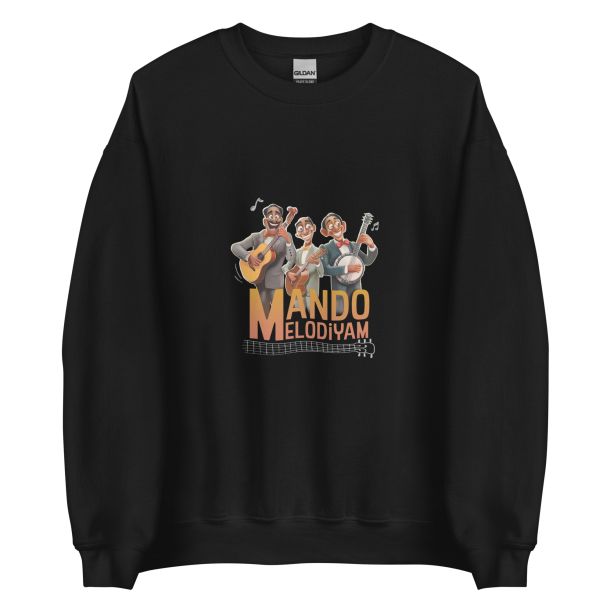 Unisex Crew Neck Sweatshirt Black Front 653e8c778d5c6.jpg