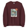 Unisex Crew Neck Sweatshirt Maroon Front 653d448a5fb53.jpg