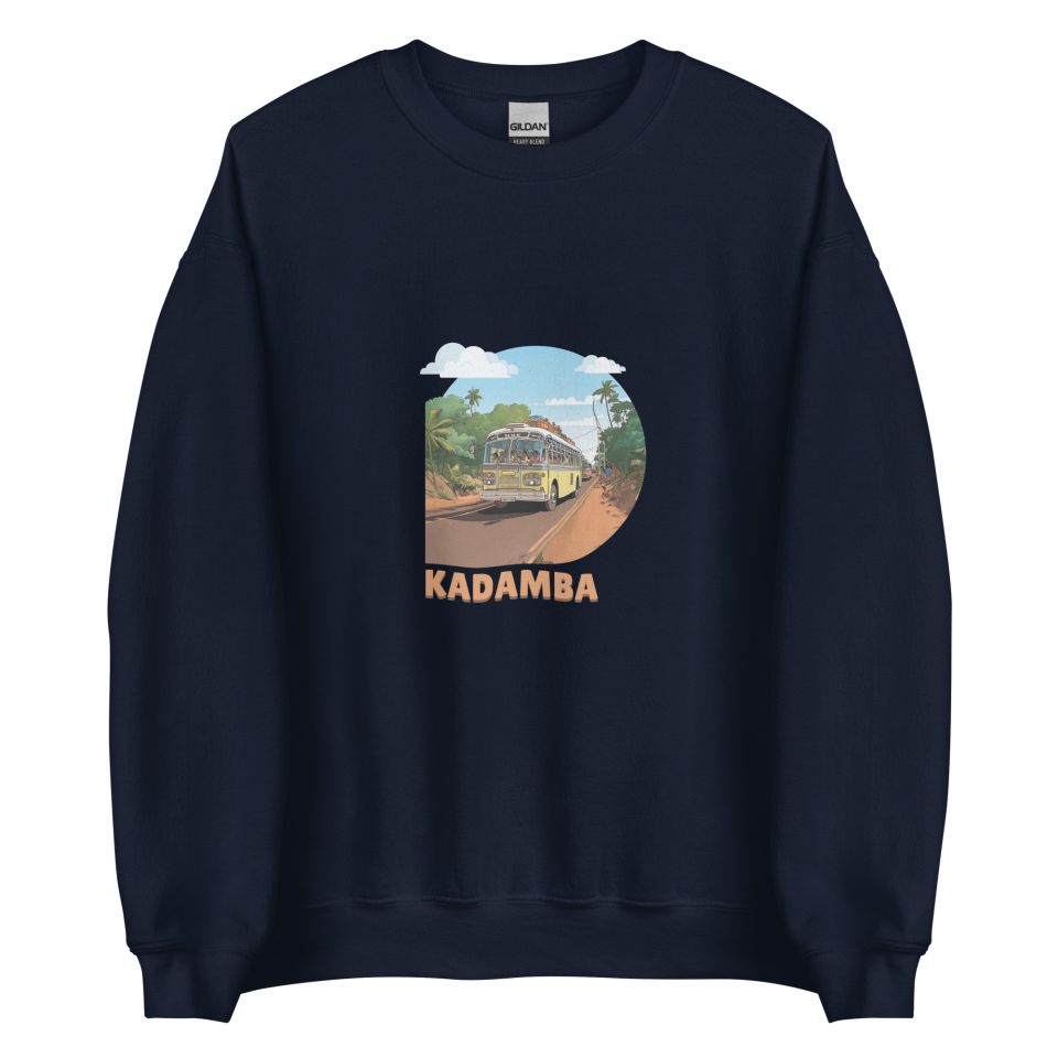 Unisex Crew Neck Sweatshirt Navy Front 654e030b18607.jpg