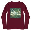 Unisex Long Sleeve Tee Maroon Front 6503f0d0e20c7.jpg