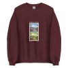 Unisex Crew Neck Sweatshirt Maroon Front 654ddb84133a2.jpg