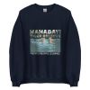 Unisex Crew Neck Sweatshirt Navy Front 653cb35c5653d.jpg