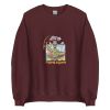 Unisex Crew Neck Sweatshirt Maroon Front 653e8942f0d19.jpg